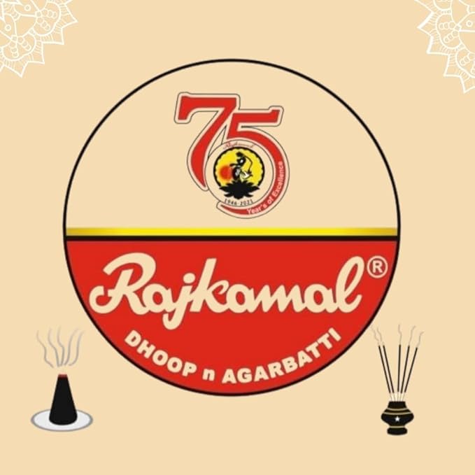 Rajkamal Incense Sticks Sandalwood Scented - Long-Lasting Aromatic Fragrance - for Meditation, Positivity, Relaxation, Yoga & Pooja Mandir 120 Sticks