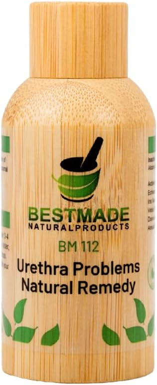Bestmade Urethra Inflammation Natural Remedy BM112 - Natural Support for Urinary Comfort and Health, 30 mL Drops
