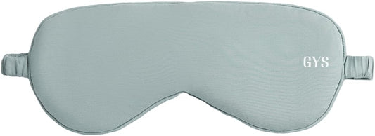 GYS Premium Bamboo Viscose Sleep Mask with Elastic Strap Block Light Eye Mask for Sleeping and Traveling, Light Greyish Green, One Size
