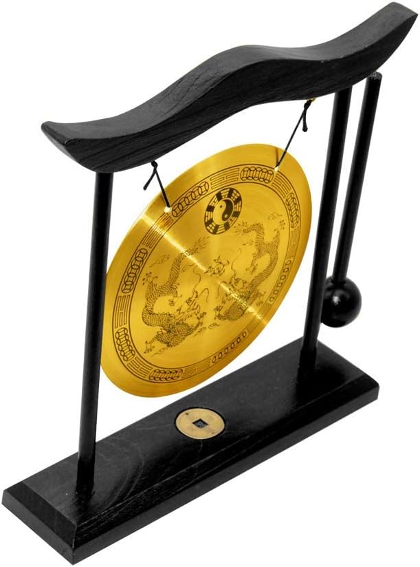 Hooshing Feng Shui Gong Brass Desktop Zen Art Home Decor Housewarming Congratulatory Blessing Gift