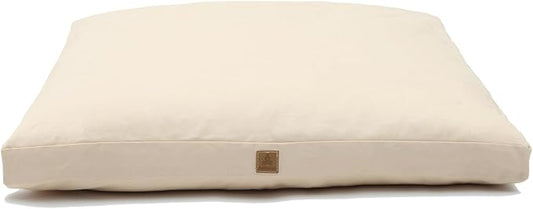Zabuton Meditation Mat (36"×28"×3") Luxurious Meditation Cushion for Kneeling Sitting Large Floor Pillow Zafu/Bench-Washable Cotton Cover 100% Organic Cotton Filling (White)