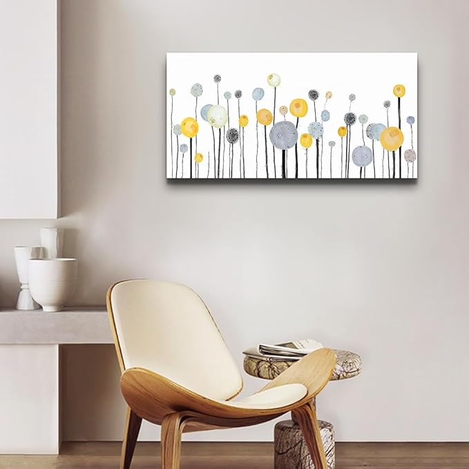 MHARTK66 Large Canvas Wall Art - Living Room, Bedroom, Office, Kitchen Decor - Abstract Watercolor Wall Painting Prints - 30x60 in