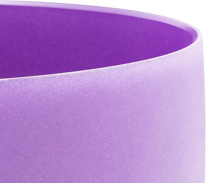 FMTY 10inch Crystal Singing Bowls set prefect pitch(±10HZ) Red(Root)+ Purple(Crown) with Carrying Bag Sound Bowls Chakra Bowl