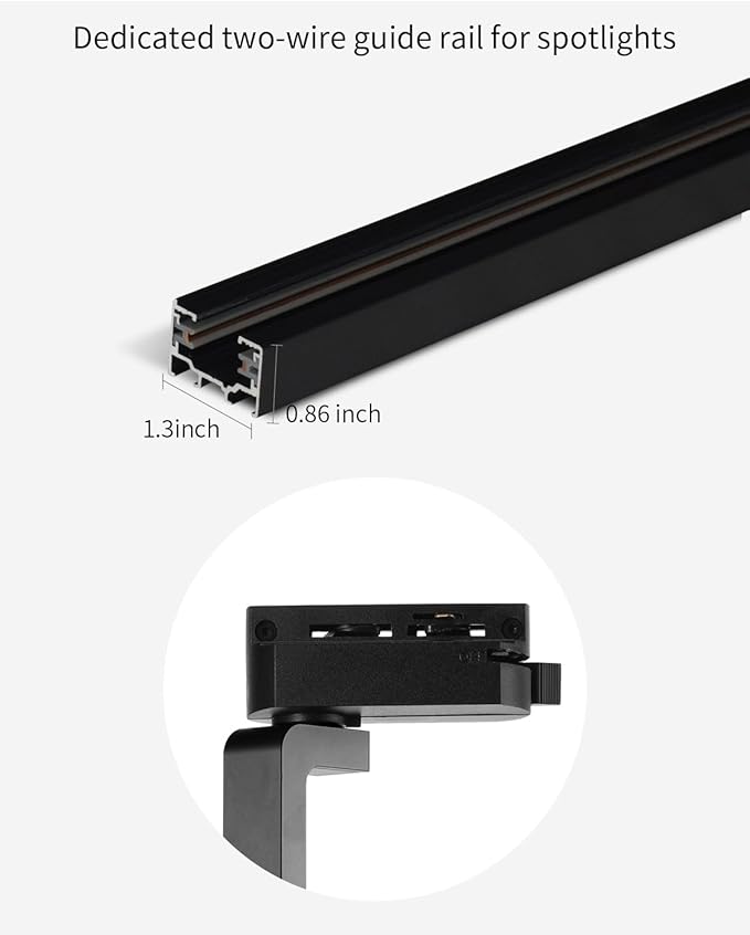 LED Dimmable Ceiling Spotlight, 18W Adjustable Aperture Shape Light, 2-Wire Track Dimming Zoom Light, Aluminum Indoor Monopoint Light for Museum Art Gallery Exhibition Art 4000K, GSWY0218
