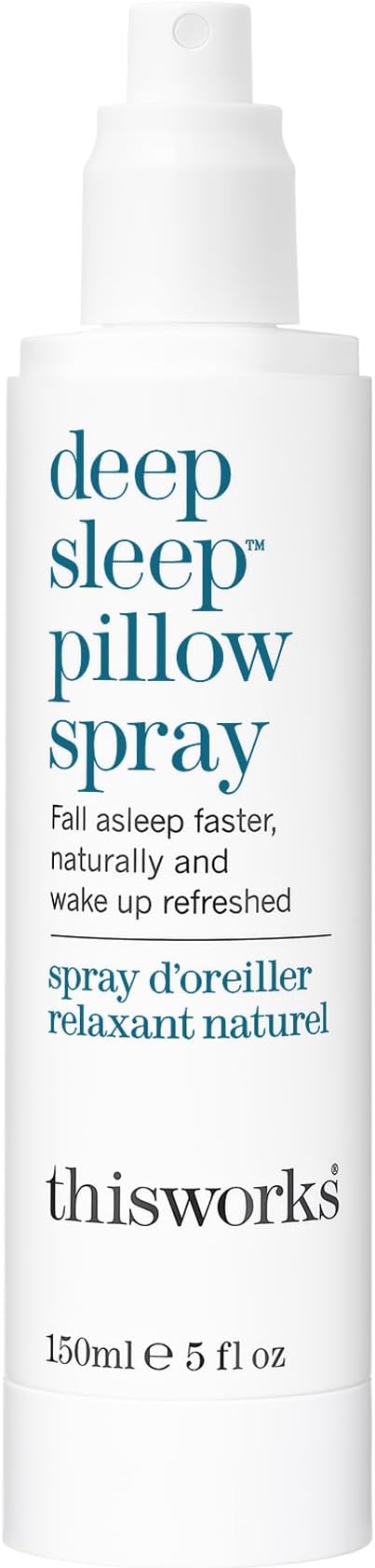THISWORKS Deep Sleep Pillow Spray – Fast-Acting Natural Rest Formula with Essential Oils of Lavender, Vetivert & Camomile – 150 ml (5 fl oz)