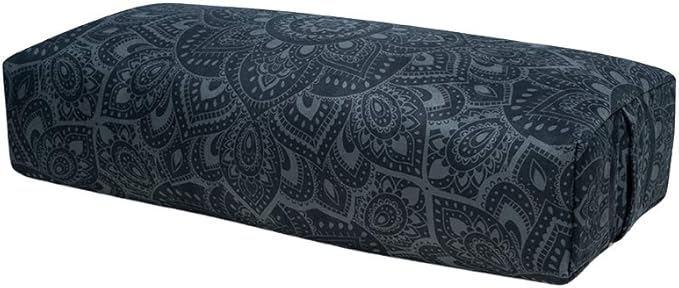 Yoga Design LAB | The Yoga Bolster | Comfortable, Supportive Eco-Friendly Luxury Yoga Cushion | Recycled Plastic Bottle Microfiber | Natural Cotton, Foam Filling