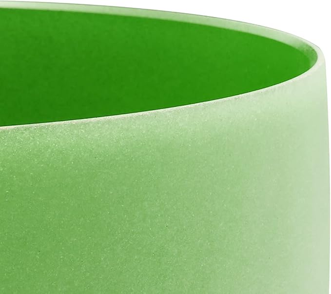 FMTY 10inch Crystal Singing Bowls set prefect pitch(±10HZ) Green(Heart)+ Blue(Throat) with Carrying Bag Sound Bowls Chakra Bowl