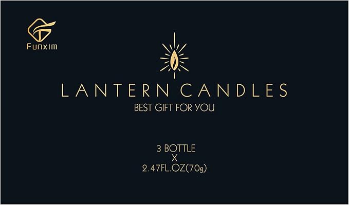 Scented Candles for Home, 3 Pack Retro Lantern Aromatherapy Candles for Home Scented, Lavender Candles Set, Soy Jar Candle Gifts for Women Men (Vanilla, Rose, Lavender)