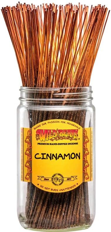 Wild Berry Incense Sticks - Hand Dipped in The USA (100 Count) (Cinnamon)