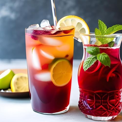 Akshit Hibiscus Tea With Moringa, Hibiscus Tea Blend, 75Tea Bags, Te De Hibisco, Caffeine Free, Sugar Free, Non GMO, No Additives.