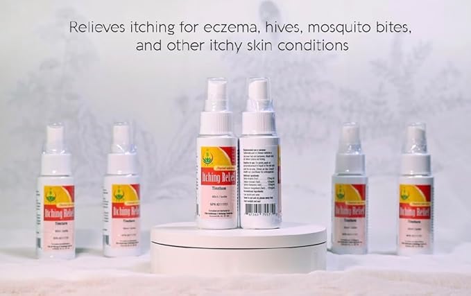 Itching Relief Tincture - Eczema, Urticaria Itch of Skin, Mosquito Bites All Natural Chinese Herbal Remedy