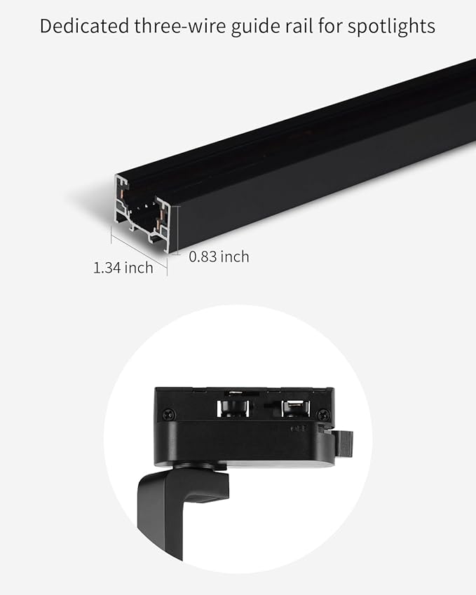 LED Track Light Head, 18W Shapeable Light, Adjustable Directional Aperture Shape for Museum Art Gallery Exhibition Art Picture 4000K