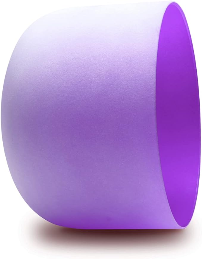 FMTY 10inch Crystal Singing Bowls set prefect pitch(±10HZ) Yellow(Solar Plexus)+ Purple(Crown) with Soft Carrying Bag Sound Bowls Chakra Bowl