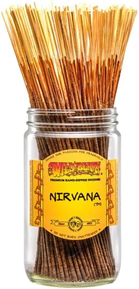 Wild Berry Incense Sticks - Nirvana - Hand Dipped in The USA (100 Count) (Nirvana)