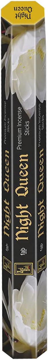 Zed Black Night Queen Incense -20 Sticks Per Box & 6 Boxes Inside (Total-120 Sticks) | Refreshing Floral Aroma for Positivity, Relaxation & Divine Ambience.
