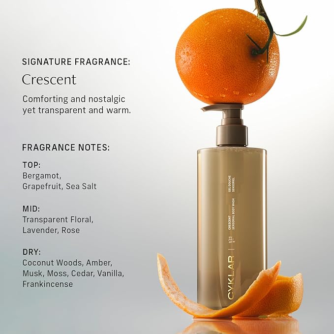 Sensorial Body Wash. Crescent Fragrance Hydrating Cleanser with Moisture Locking Multi-Oil Complex, Sodium PCA and Glycerin. Nourishing Shower Gel for Women and Men, 16.5 Fl Oz Luxury Bodywash