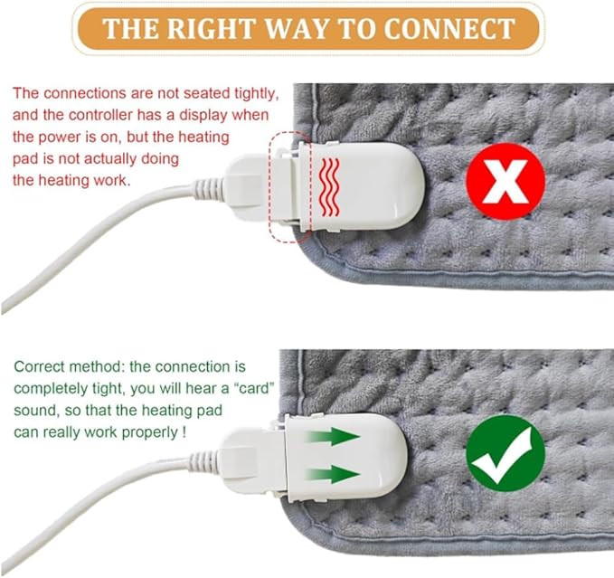 Eletric Heating Pad for Back Pain Relief & Period Cramps,16x30 Large Heating Pad for Back,Neck,Shoulder,Legs -10 Heat Settings & 3 Timer Options,Moist Heat Options, Gifts for Women Men