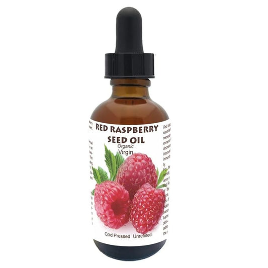 Best Nature's Cosmetics Red Raspberry Seed Oil – 100% Pure, Organic, Cold-Pressed – Natural Face & Hair Moisturizer – Rich in Vitamin E, Omega 3 – Anti-Aging Skincare – 1 fl oz / 30 ml