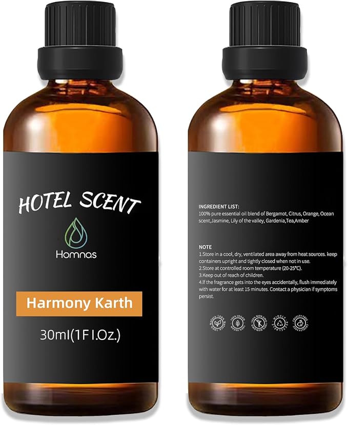 Harmony Karth Essential Oil, Hotel Diffuser Oil, Home Luxury & Hotel Scents for Diffuser, 30ML Pure Diffuser Oil for Aromatherapy
