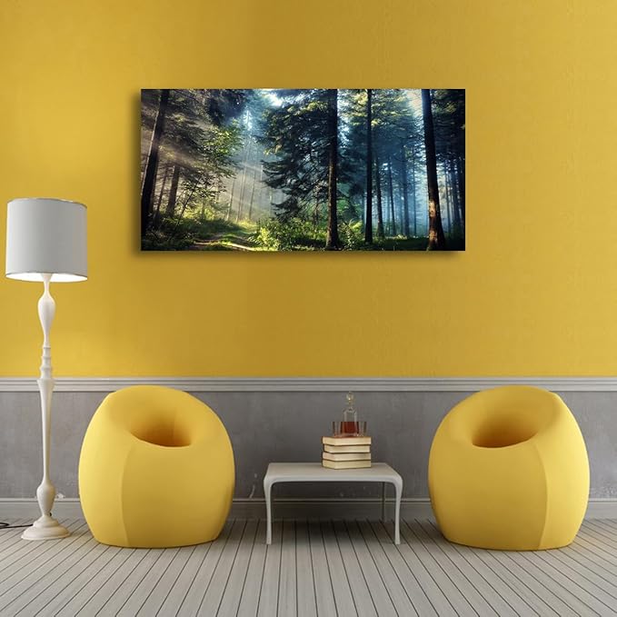 Tree Wall Art Canvas-Beautiful Landscape Wall Art for Living Room,Bedroom and Office-Large Tree Pictures Wall Decor 20x40 Inches-Vibrant and Colorful Wall Painting-Artwork for Walls and Home Decor