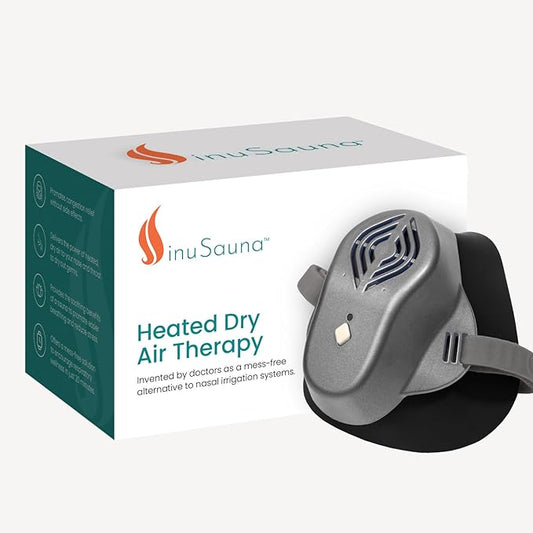 Heated Dry Air Therapy Mask | Congestion Relief | Cold Symptom Relief | Sinusitis Relief | Allergy Relief | Mess-Free | Avoid Nasal Irrigation | Promotes Easy Breathing | No Side Effects