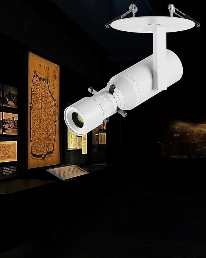 LED Track Light Head, 18W Shapeable Light, Adjustable Directional Aperture Shape for Museum Art Gallery Exhibition Art Picture 3000K