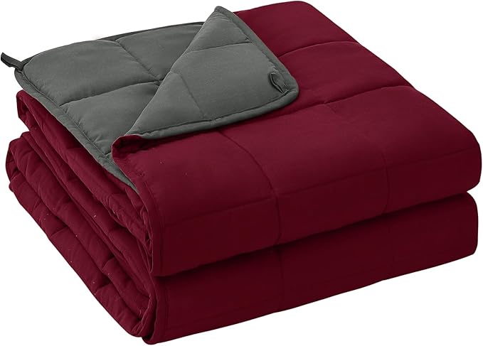 yescool Weighted Blanket for Adults (25 lbs, 88” x 104”, White) Cooling Heavy Blanket for Sleeping Perfect for 240-260 lbs, King Size Breathable Blanket with Premium Glass Bead