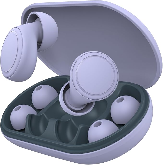 Ear Plugs for Sleeping Noise Cancelling 45dB Concert Earplugs for Noise Reduction Reusable Soft Silicone Ear Plugs with 8 Eartips Case for Snoring Shooting Motorcycle Airplanes Musicians