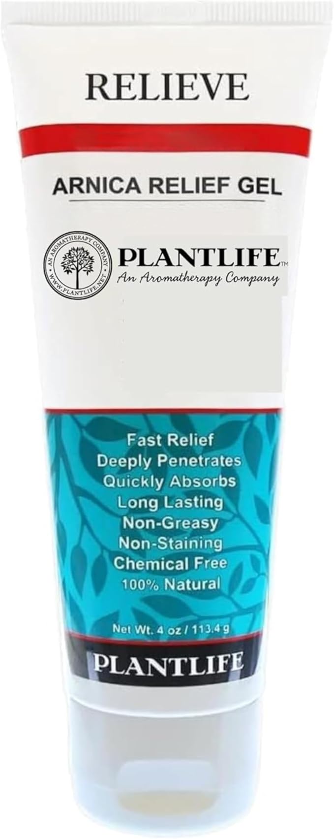 Plantlife Arnica Relieve Gel - Made with Arnica and 100% Pure Essential Oils - Relieve Products are a Homeopathic Solution for Everyday Use - Works Quickly and Effectively - Made in California