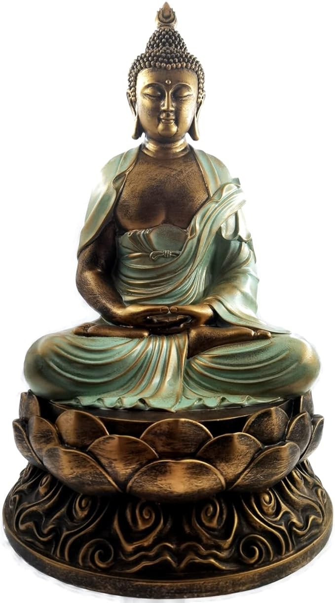 Buddha Statue Buda Gold 15" Buddha Statues for Home Decor,Meditation Buddha Decor ,Buddah Statute Zen Decoration
