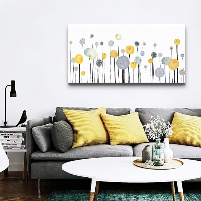 MHARTK66 Large Canvas Wall Art - Living Room, Bedroom, Office, Kitchen Decor - Abstract Watercolor Wall Painting Prints - 30x60 in