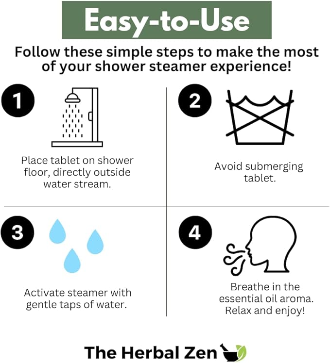 Cold Kicker Shower Steamers Aromatherapy, Eucalyptus Shower Steamer, Shower Bombs Made in The USA, Menthol Shower Steamer, Self Care Gifts, Christmas Gifts, Shower Steamers for Women and Men