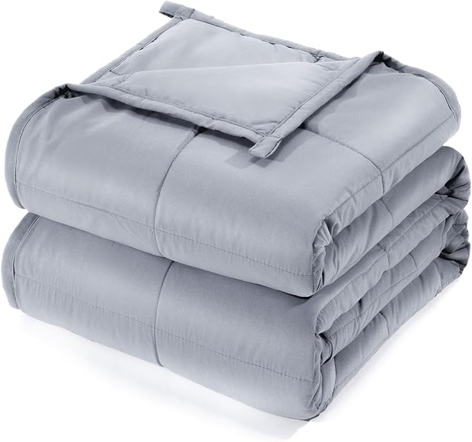 Lessymo Weighted Blanket King Size 20lbs, Soft Weighted Blanket for Adults, Washable Heavy Blanket for Sleeping, Microfiber Big Blankets with Premium Glass Bead for All-Season Comfort, 80"x87" Grey