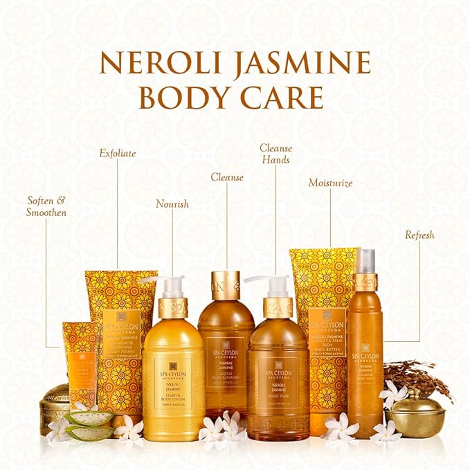 SPA CEYLON Neroli Jasmine Hydrate And Treat Rich Body Butter | Intense Moisture | Skin Softening | Floral Fragrance | Skin Rejuvenation