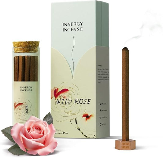 Love & Self-Care - Innergy Rose Incense Sticks, Luxury Floral Blend Self-Care Gift Incense