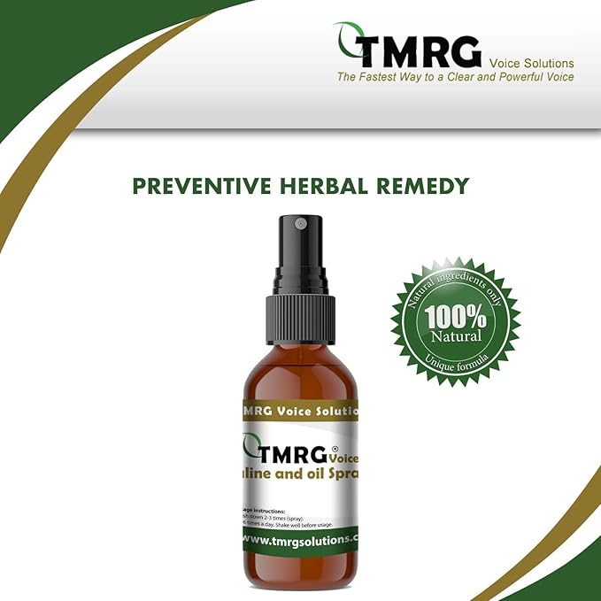 Saline and Oil Spray – Natural Vocal Care & Hydration for Voice Professionals (50ml)