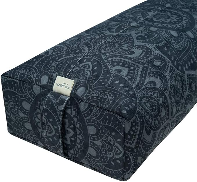 Yoga Design LAB | The Yoga Bolster | Comfortable, Supportive Eco-Friendly Luxury Yoga Cushion | Recycled Plastic Bottle Microfiber | Natural Cotton, Foam Filling