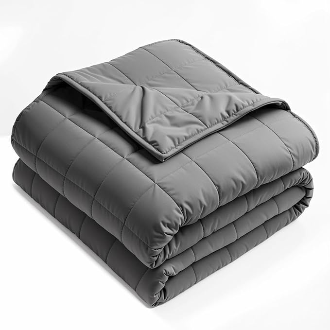 Weighted Blanket 15lbs 60"x80" Queen Size for Adults, Heavy Throw Blanket with Premium Glass Beads, Machine Washable Soft & Breathable All-Season Comfort (60" x 80" 15 lbs)