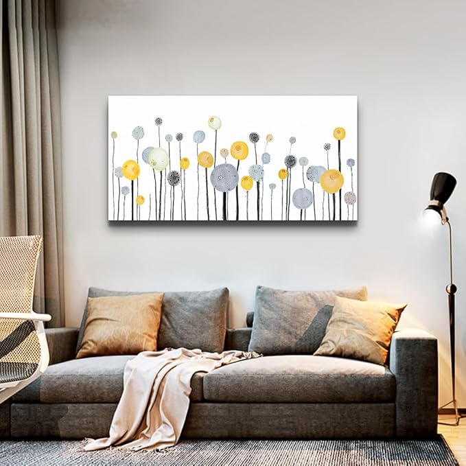 MHARTK66 Large Canvas Wall Art - Living Room, Bedroom, Office, Kitchen Decor - Abstract Watercolor Wall Painting Prints - 30x60 in