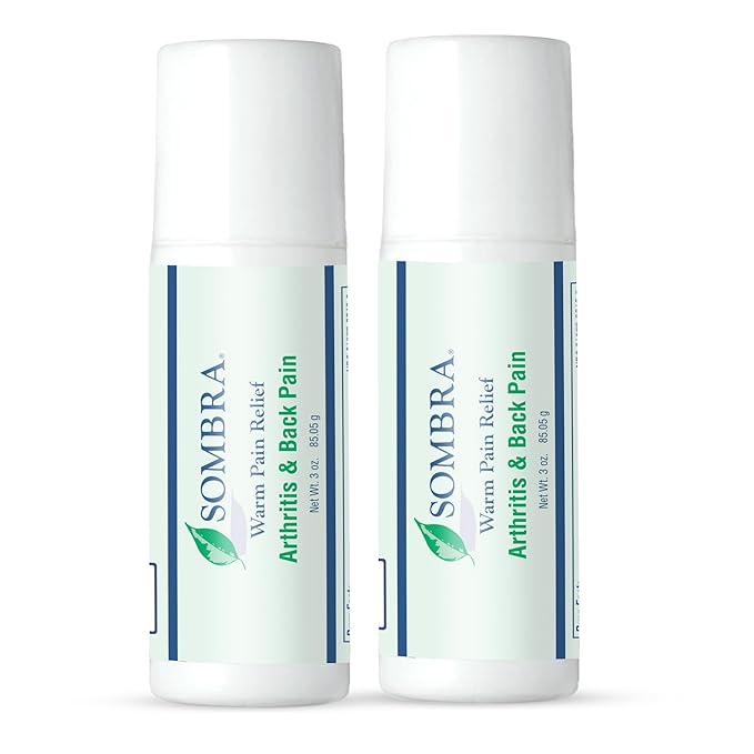 Sombra Warm Pain Relief Gel, Warm Relief for Arthritis and Chronic Pain Pre-Workout Muscle Rub Vegan Formula Free of Artificial Fragrances, Dyes, NSAIDs, Wax, Petrv