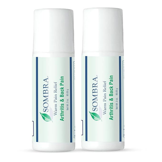 Sombra Warm Pain Relief Gel, Warm Relief for Arthritis and Chronic Pain Pre-Workout Muscle Rub Vegan Formula Free of Artificial Fragrances, Dyes, NSAIDs, Wax, Petrv