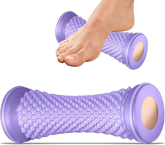 Foot Massager Ball Roller Yoga Roller Muscle Roller Stick for Feet Hand Leg Relaxatio Manual Foot Massager Purple Manual Foot Massagers Purple