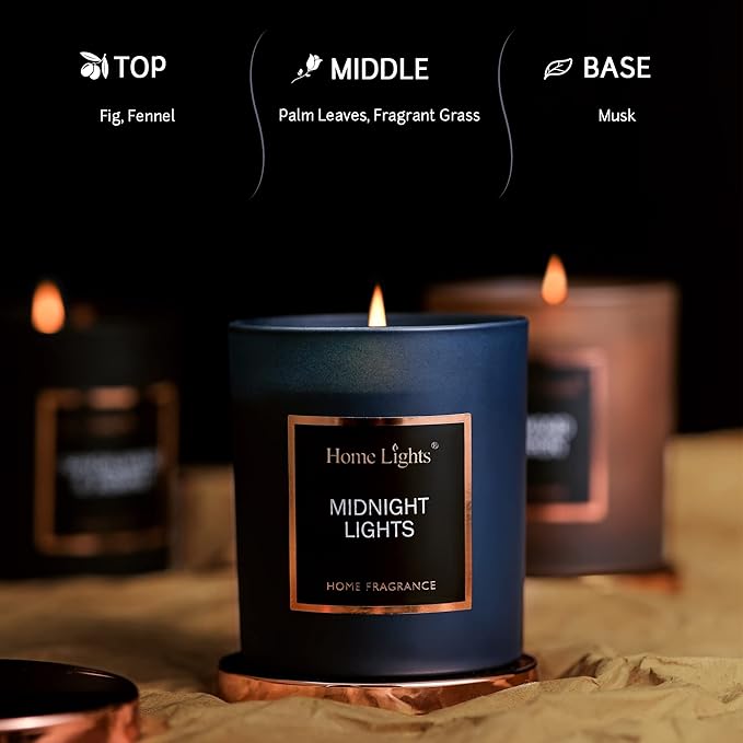 Scented Jar Candle with Favorite Natural Fragrances - Quality Soy Wax, Smokeless Cotton Wick, Long Lasting 35 Hour Burn. Includes Luxury Lid in Gift Pack