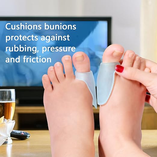 Gel Bunion Protector Shield, 12 Pack of Bunion Pads and Cushions, Bunion Guard for Big Toe, Relieve Foot Pain from Friction, Rubbing and Pressure (FSA or HSA Eligible) - Blue