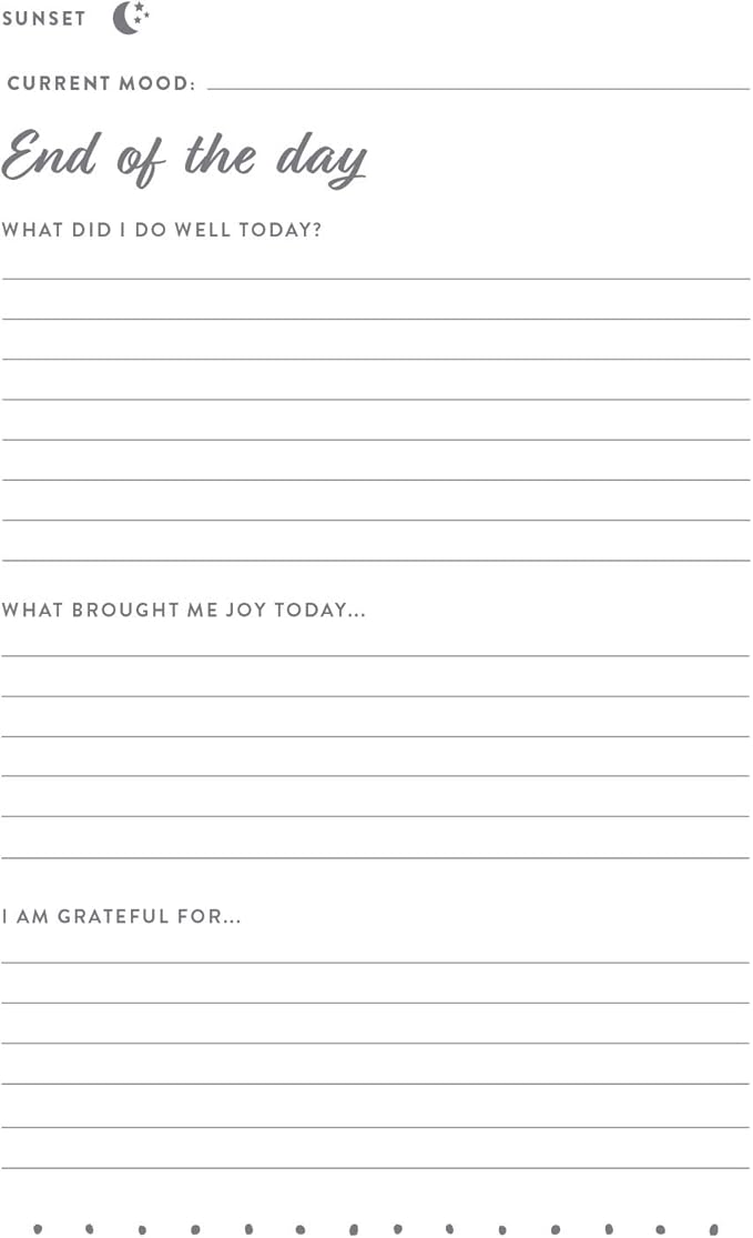 WORLD TRAVELER Eccolo Guided Gratitude Journal for Men and Women, Hardback Notebook with Linen Cover 256 Pages - Journal for Mood and Goals, Intentions & Reflections (Mint, 4.75x8 inches)