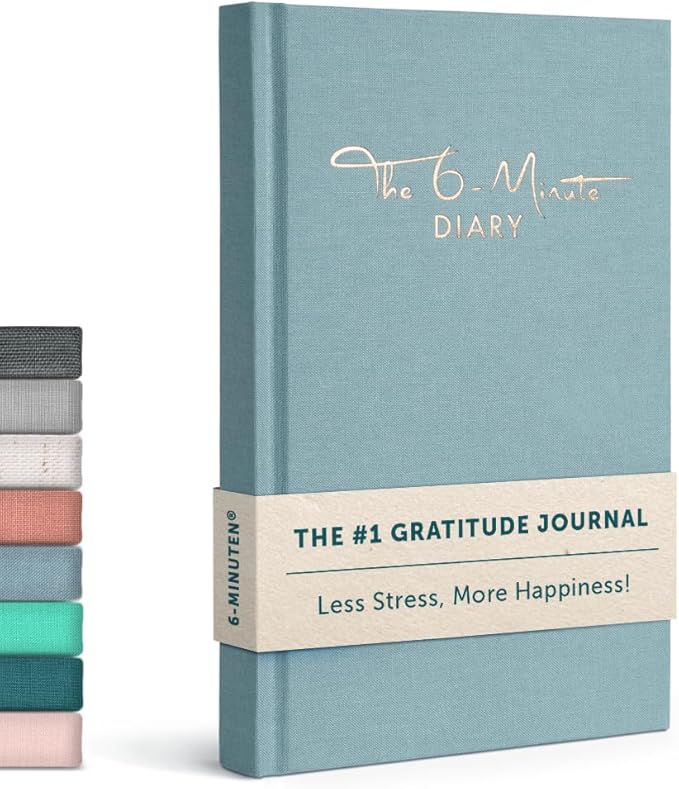 6-Minute Diary – 3-Million-Copy Gratitude Journal for Women with Prompts – Guided Self Care Journal Based on Positive Psychology – Daily Manifestation Journal for Self-Love & Mindfulness – Skyblue