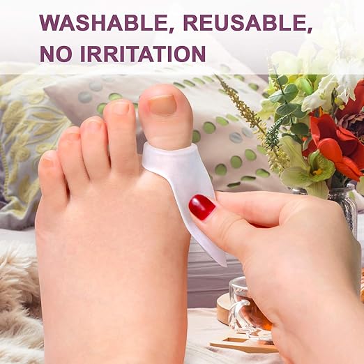 Gel Bunion Protector Shield, 14 Pack of Bunion Pads and Cushions, Bunion Guard for Big Toe, Relieve Foot Pain from Friction, Rubbing and Pressure (FSA or HSA Eligible)