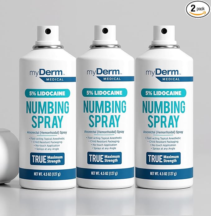 Myderm Three Pack Medical Numbing Spray (3 Pack)