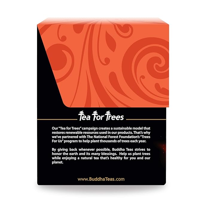 Organic Zen-ergy Blend Tea - Kosher, Contains Caffeine, GMO-Free - 18 Bleach Free Tea Bags
