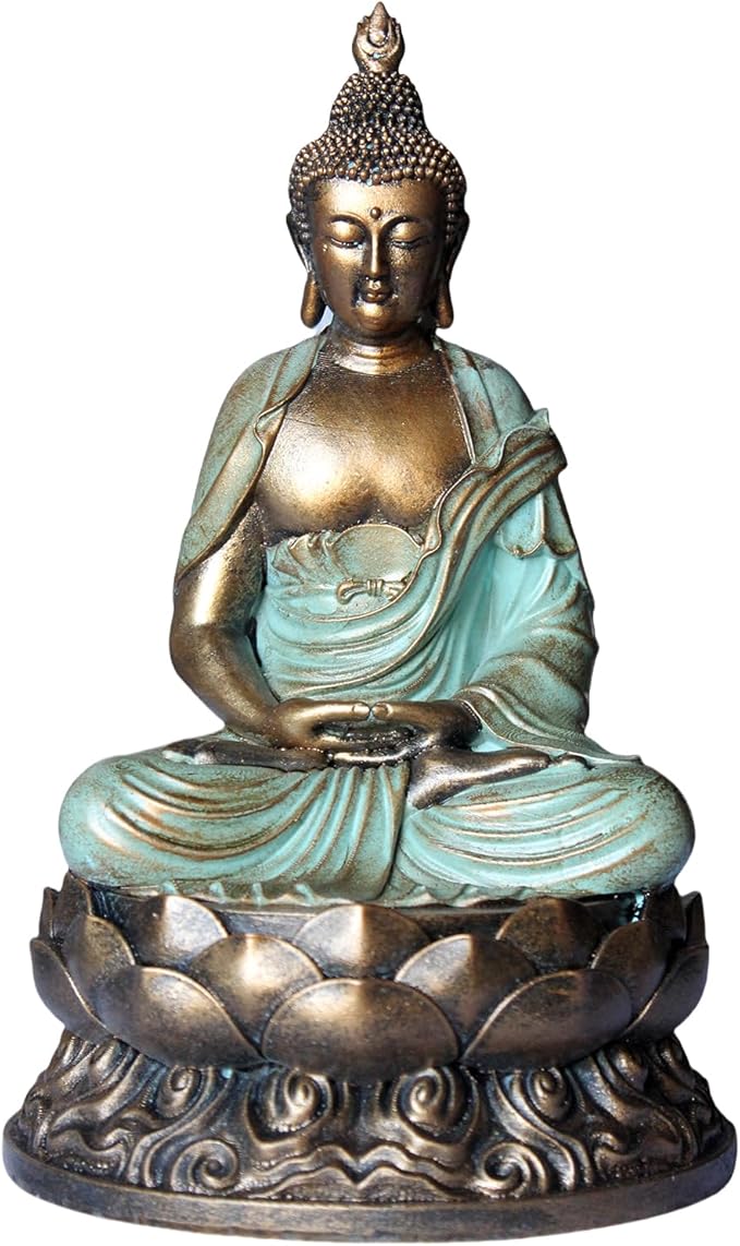 Buddha Statue Buda Gold 8.3" Buddha Statues for Home Decor,Meditation Buddah Statute Decor,Buddah Statute Zen Decoration